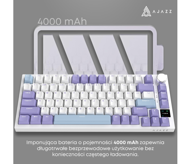 Ajazz AK820 Pro Gift Switch Purple White Blue RGB - 1536365 - zdjęcie 13